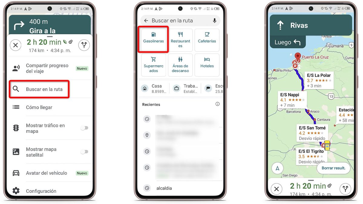 Funciones ocultas de Google Maps - Encontrar una parada