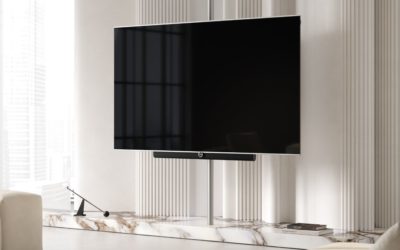Loewe antares, un televisor OLED con acabados intercambiables para personalizarlo