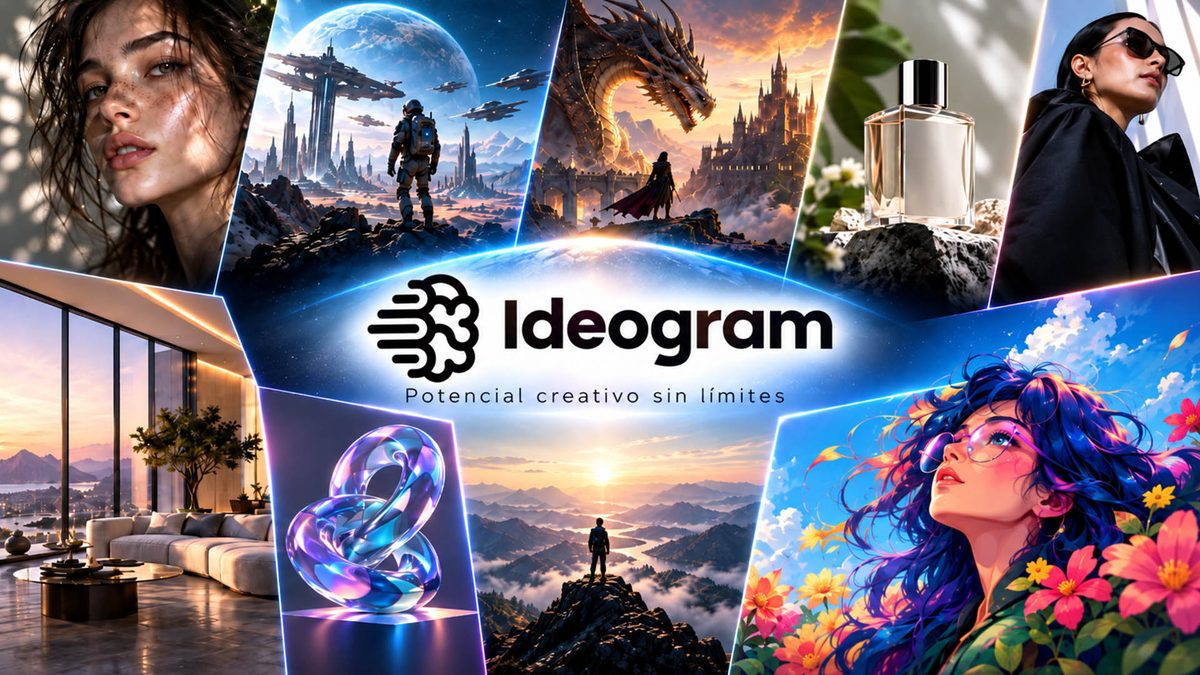 mejores IA para crear imágenes gratis en 2026 -Ideogram, especialmente buena escribiendo texto
