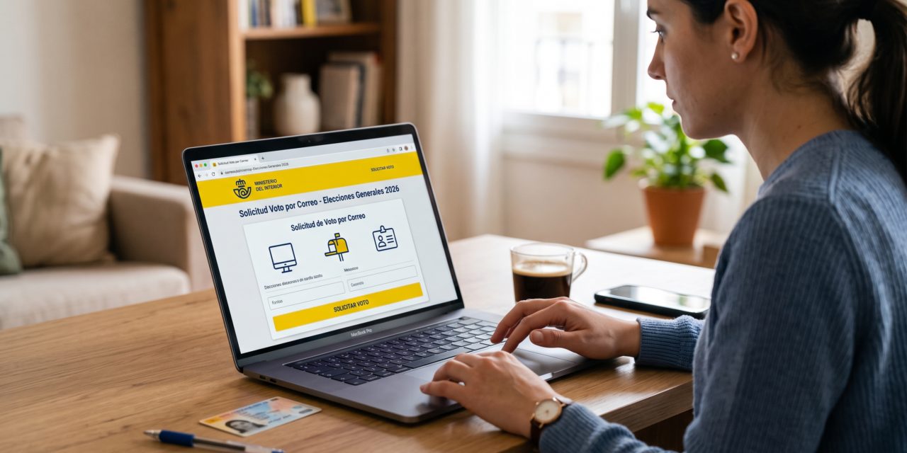 Cómo solicitar el voto por correo online para las Elecciones Generales de 2026