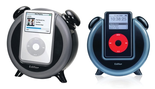 Despertador retro con base para el iPod