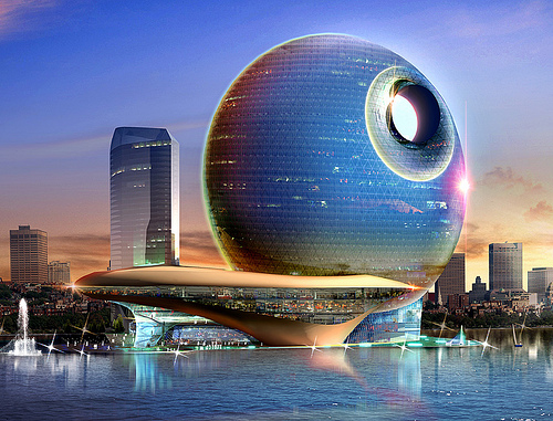 Skyline futurista en ¿Azerbaiyán?