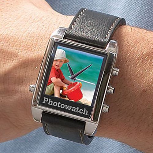 Reloj de pulsera con fotos