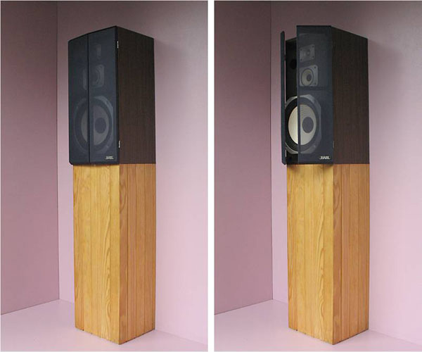 Enceinte acoucoustique, un altavoz con reloj de cuco incluido