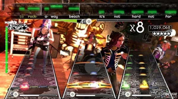 Guitarra para Rock Band y Guitar Hero a tamaño real 6 rock-band portada