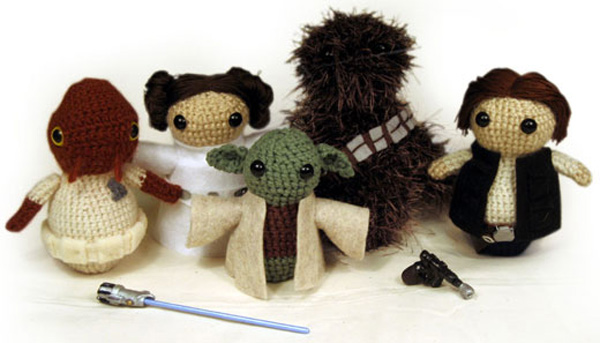 Croquet Star Wars Plushes, peluches de Star Wars hechos a ganchillo
