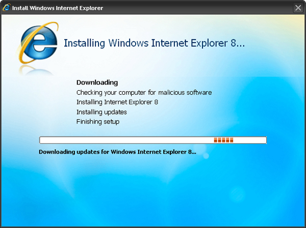 Internet Explorer 8 será obligatorio con una actualización automática