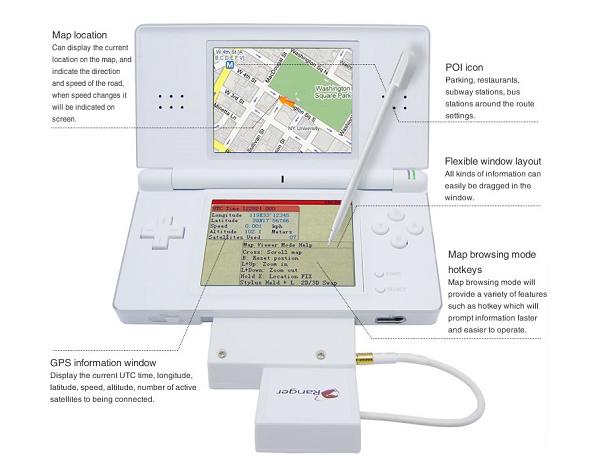 Ranger, un módulo GPS para la Nintendo DS