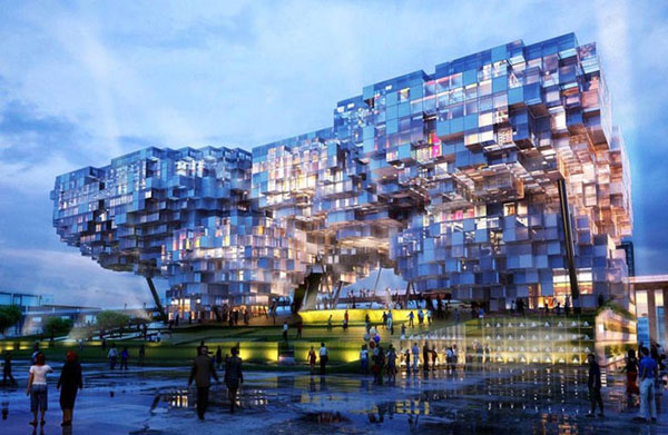3.660 pí­xeles gigantes para el pabellón de Singapur de la Expo 2010